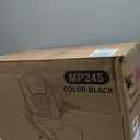 Leather Office Chair, PU Home Computer Desk Chairs with Ergonomic Back Support, 360Swivel Free, Small Gaming Chair with Wheels and Adjustable Armrests, for Short People Use (1 Pack, Black)