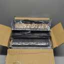 Yecaye Under Bed Storage with Wheels, 4 Pack 60L Under Bed Rolling Storage with Clear Window & Label, Underbed Storage Containers, Rolling Under Bed Metal Drawer for Clothes, Shoes, Books (Grey)