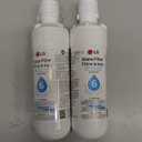 LG LT1000P2 6-Month / 200 Gallon Refrigerator Replacement Water Filter, Reduces Chlorine, 2 Count (Pack of 1), White.