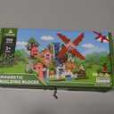 Magnetic Blocks, Magnetic Tiles Building Blocks, Magnet Cubes STEM Sensory Game Toys Christmas Birthday Gifts for Kids Boys Girls Age 3+ (Forest House)