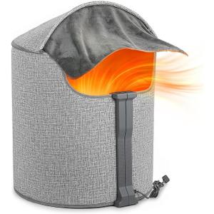 Under Desk Heater, Quiet Portable Foot Warmer for Office & Home Use, Fast Heating Personal Space Heater Panel for Under Desk Leg Warmth, 5 Temp & 7 Timer Settings, Auto Shut Off, Ideal as a Gift