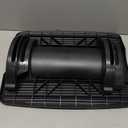Mind Reader Foot Rest, Under Desk at Work, Ergonomic, Height Adjustable, Office, Plastic, Black