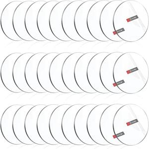 Enoin 30 Pack 2 inch Round Clear Plexiglass Sheet 1/8 Inch Thick, 0.118'' Disc Circle Acrylic Sheets Plastic Sheet, Transparent Board Panel for Glass, DIY Project, Paintings, Art Craft