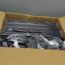 SORCEDAS Portable Wardrobe Closet Storage Organizer Metal Hanging Rack Non-Woven Fabric 34 Inch Black