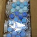 Poen 28 Sets Snowflake Suncatchers Craft Kits Frozen Winter DIY Window Paint Art Hanging Sun Catcher Decorations for Kids Christmas Winter Classroom Home Party Activity