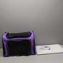 Pet Carrier for Small Medium Cats Dogs Puppies up to 15 Lbs, Airline Approved Small Dog Carrier Soft Sided, Collapsible Travel Puppy Carrier - Purple (17.0"L x 11.0"W x 11.0"H)