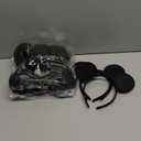 20 PCS Mouse Ears Headbands for Birthday Party Theme Park Costume Play Celebration for Boys and Girls (Black)