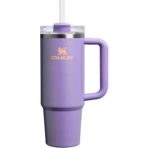 Stanley Quencher H2.0 Tumbler with Handle and Straw 30 oz | Flowstate 3-Position Lid | Cup Holder Compatible for Travel | Insulated Stainless Steel Cup | BPA-Free | Periwinkle Shimmer