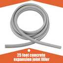 Kingdder Concrete Expansion Joint Filler Driveway Crack Filler Flexible EPDM Rubber Strip for Concrete Crack Repair Replacement Weather Aging Resistance Expansion Joint(1/2'' Wide, 25 ft Long)