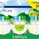 Febreze Plug-In Air Freshener, Odor-Fighting Scented Oil Refill, Air Fresheners for Home, Bathroom and Kitchen, Long Lasting, Gain Original Scent, 0.87oz Refills, Blue and Green, 3 Count
