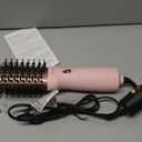 Aima Beauty Worldwide Travel Hair Dryer Brush 110V-240V Dual Voltage Blow Dryer Brush Hot Air Brush with Oval Barrel 360° Hot Airflow, Negative Ionic Frizz-Free Drying/Straightening/Voluming, Pink