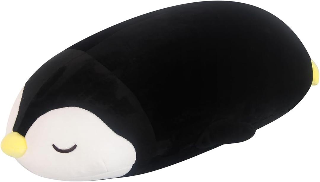 FFxiong 22" Black Penguin Plush Stuffed Animal Toy Cute Soft Body Large Pillow Plushies Doll Gift for Kids Girls Boys Christmas Birthday Valentines