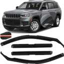 in Channel Rain Guards for 2021 2022 2023 2024 2025 2026 Jeep Grand Cherokee L, Durable Side Wind Deflectors, Smoke Vent Window Visors Shades Shield, 4PCS