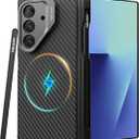 Nillkin Slim Aramid Fiber Case for Samsung Galaxy Z Fold 7, [Built-in Writing Pen] [Compatible with MagSafe] [Adjustable Stand] [Hinge Protection], Protective Magnetic Phone Cover for Z Fold 7, Black