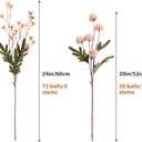 CEWOR 15pcs Fall Artificial Flowers, Fake Flowers in Vase for Table Centerpieces Decor, Aesthetic Artificial Flowers for DIY Bouquet Party Wedding Home Decor Floral Arrangements Centerpiece Beige