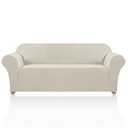 PrinceDeco Stretch Sofa Cover Slipcover Couch Covers for 3 Cushion Couch Furniture Protector Sofa Covers with Non Slip Elastic Bottom Dogs Pet Friendly Fitted (Sofa, Island Fossi)