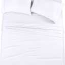 Utopia Bedding Full Sheet Set  4 Piece Bed Sheets for Full Size Bed, Soft and Breathable Microfiber, Includes 1 Fitted Sheet, 1 Flat Sheet and 2 Pillowcases (White)