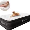 CHILLSUN Air Mattress Full with Built in Pump, 18" Raised Comfort Blow up Mattress, Inflatable Mattress colchon inflable, Upgraded Flocked Top Air Bed with Storage Bag for Home, Camping & Guests