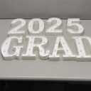 Graduation Party Decorations 2024-8 LED Long Marquee Light Up Letters 'Grad 2024' and 1 'Doctorial hat' - Graduation Party Decor for Kindergarten Preschool High School College Graduation