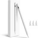 Pencil for Apple iPad A16 10th Generation, Fast Charge Stylus Pen for 2025-2018 iPad A16/11-6th Gen, Air 11"/13" M3/M2/5th-3rd, Pro 13"/11"/M4/12.9", Mini A17 Pro/6/5th Palm Rejection Tilt Sensitivity (White)