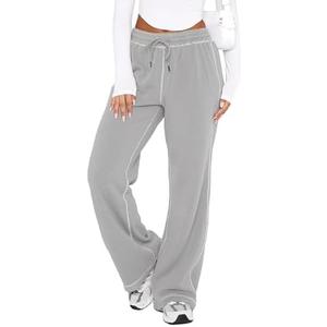 DISCIPBUSH Track Pants Women Sweatpants Soft Jogging Straight Pajama Sweats Wide Leg Sweatpants Women Lounge Pants Joggers S