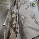 JONATHAN Y Neutral Diamond Kilim Indoor Outdoor Area Rug 8X10 Brown/Ivory, Sumak High-Low Pile for Backyard, Patio, Porch, Easy-Cleaning, High Traffic, Pet-Friendly, Non-Shedding (SBH107C-8)