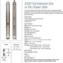 Knape & Vogt Side Mount Full Extension Drawer Slide, 28-Inch, Pair