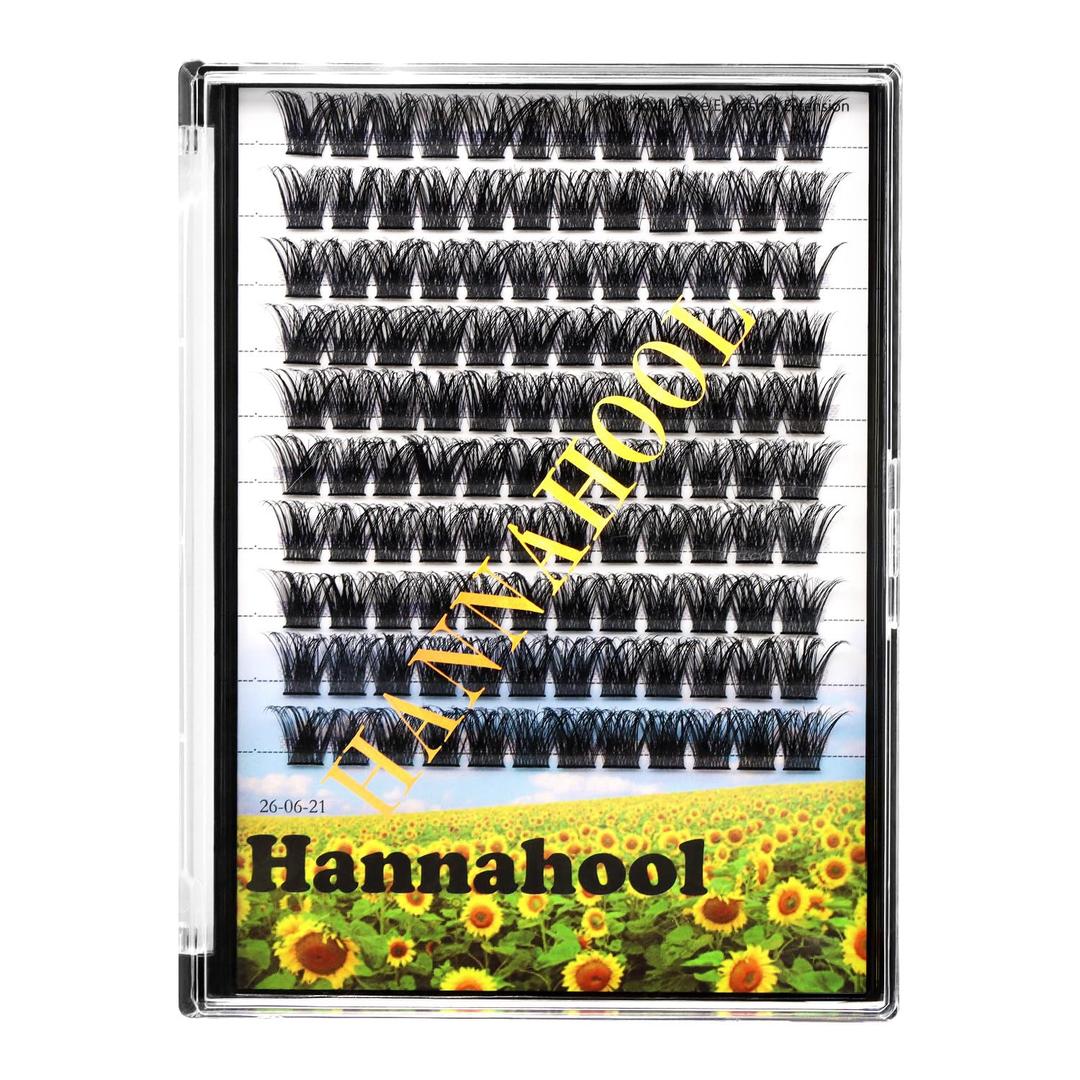 Handmade D Curl 10-20mm to Choose 120Pcs Natural long Individual Thick Base Cluster Eyelashes Dramatic Look DIY Volume Eye Lashes Extensions (14mm)