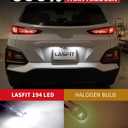 LASFIT 194 LED Bulb for License Plate Bulb White Bright,T10 168 LED Bulbs Canbus Error Free, 400LM 6000K 192 2825 W5W for Dome Map Trunk Cargo Lights (2-Pack)