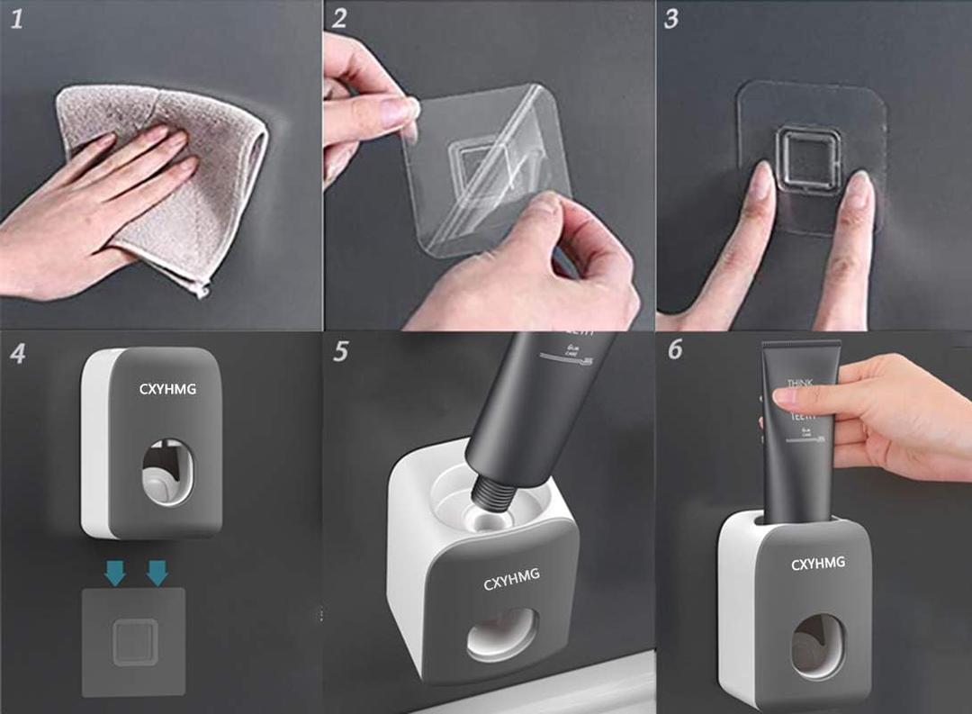 2 PCS Automatic Toothpas Organizer