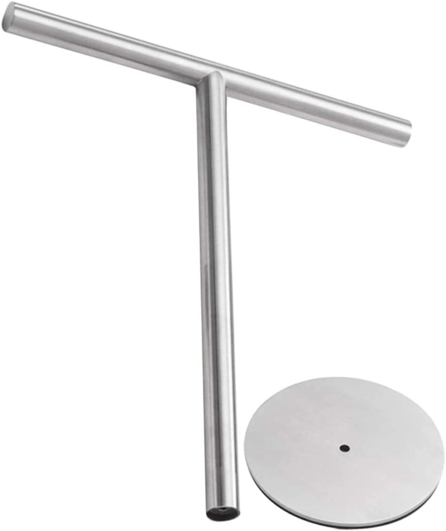 Ciieeo Stainless Steel Towel Bar Hook No Drill Bathroom Holder Countertop Towel Rack for Wall