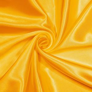 NSGZ Yellow Satin Fabric by The Yard, 2 Yards 60" Wide Silky Fabric, Solid Satin Cloth Fabric for Bridal, Wedding, Dress, Crafting, Decoration