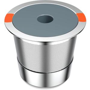 K Cup Reusable Coffee Pods, Stainless Steel Reusable K Cups Coffee Filter Compatible for Keurig 1.0 & 2.0 Coffee Makers, Non-BPA Stainless Steel Reusable K Cup(1 pack)