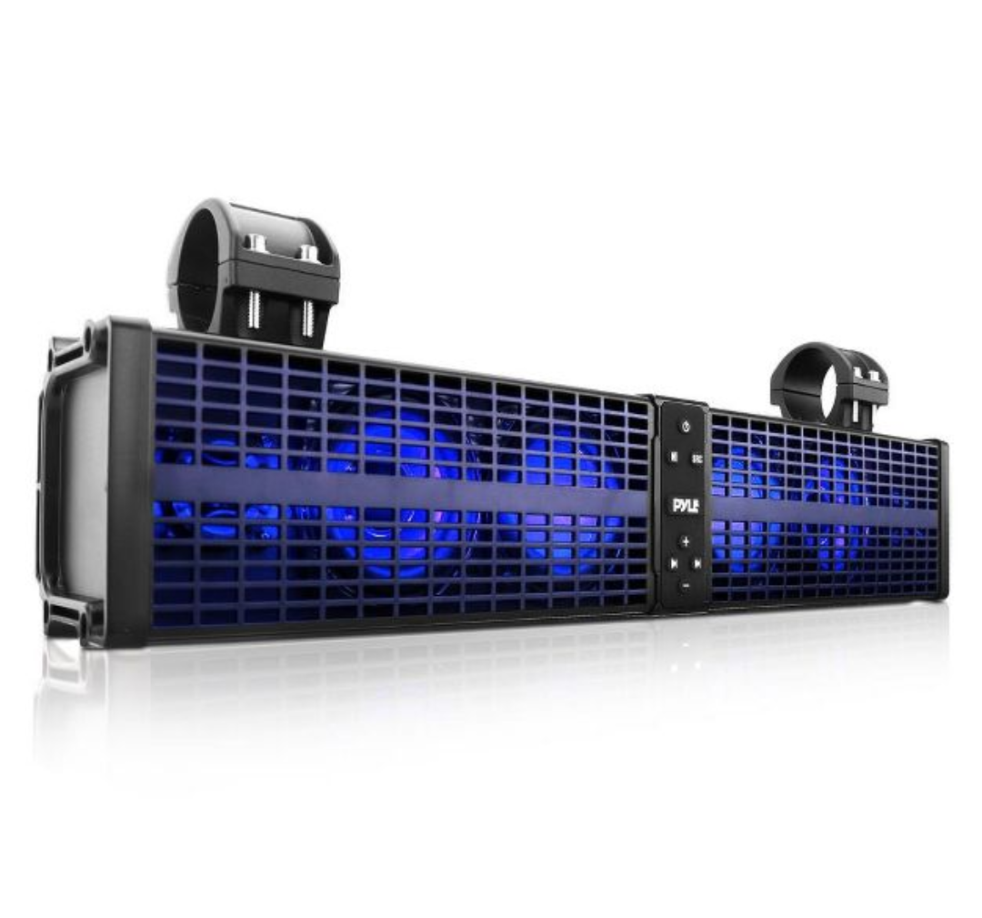 Pyle Powered ATV/UTV Soundbar System - Black 24inch