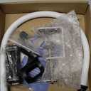 Gooseneck White Microphone Stand Desk Mic Stand Arm Long 20.5'' Sturdy Adjustable Microphone Holder Clip On Mic Holder Flexible Mike Stand Clamp Podium Mic Stand For Podcast Mount Traveling