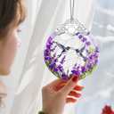 Stained Glass Ornament, Christmas Ornament, Hanging Ornaments for Home Decor & Christmas Tree Ornaments – Exquisite Holiday Decor, Xmas Gifts & Holiday Present - Hummingbirds