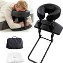 Massage Headrest for Bed, Portable Home Use Massage Table Face Cradle Kit for Sleeping Mattress, Face Down Pillow After Eye Surgery with Handrest Storage Bag & Disposable Headrest Covers