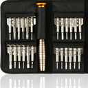 H&S Precision Torx Screwdriver Set  Mini Screwdriver for Glasses, Watch, Laptop  Portable, Small, and Compact  Computer or Jewelers Repair Kit