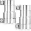 Peastorm 2.5 to 3 Inch Exhaust Adapter, 2.5" ID to 3" ID Exhaust Reducer Connector Pipe with Clamp (2pcs)