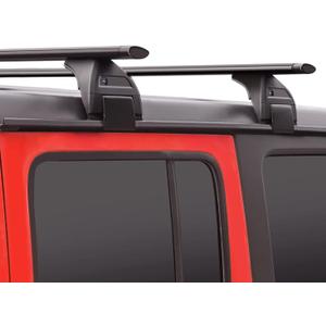 Roof Rack Cross Bars 220lbs Compatible with Jeep Wrangler JK JL Gladiator JT 2007-2026 with Anti-Theft Metal Lock, 2 & 4 Door Heavy Duty Aluminum Crossbars Rooftop Cargo Kayak Bike
