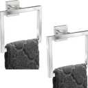 2 Pack Hand Towel Ring, Hand Towel Holder Stainless Steel,Towel Rings for Bathroom Wall,Kitchen (Brush Nickel)