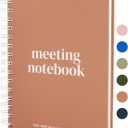 Lamare Meeting Notebook for Work Organization – Perfect Work Notebook for Note Taking, Meeting Planner and Office Supplies for Men & Women
