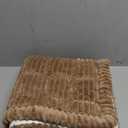 OstepDecor Chair Cover for Dogs, Couch Arm Cover, Sofa Headrest Covers Pet Friendly, Thick Soft Sofa Slipcovers Cushion Protector for Recliner Loveseat Leather L Shaped Sofa (27.6" x 27.6", Brown)