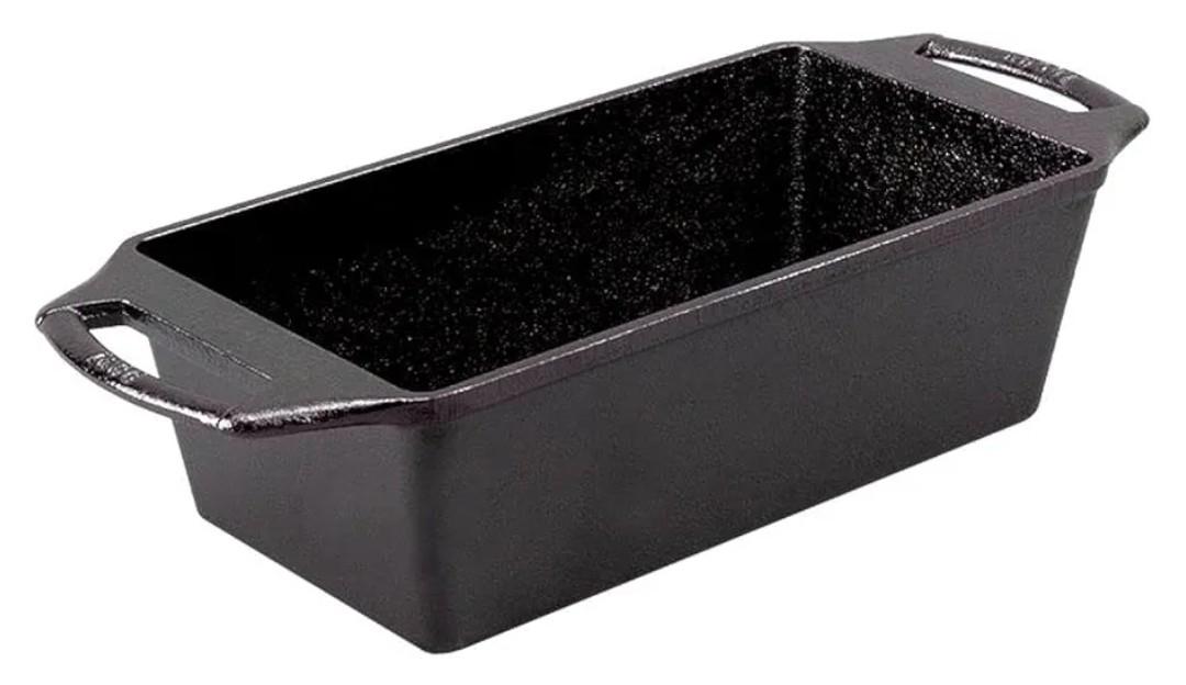 Lodge Cast Iron Loaf Pan 8.5x4.5 Inch, Black