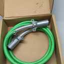 Vitonsbay Heavy Duty Cable Assembly -15Ft 7-Way ABS Trailer Electrical Power Cord |Straight |Green Cable|Zinc Die-Cast Plugs