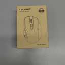 TECKNET Wireless Mouse (2.4G & BT5.0/3.0) Silent 4800 DPI Computer USB A & Bluetooth Mouse 6 Buttons, Wide Compatibility - Grey