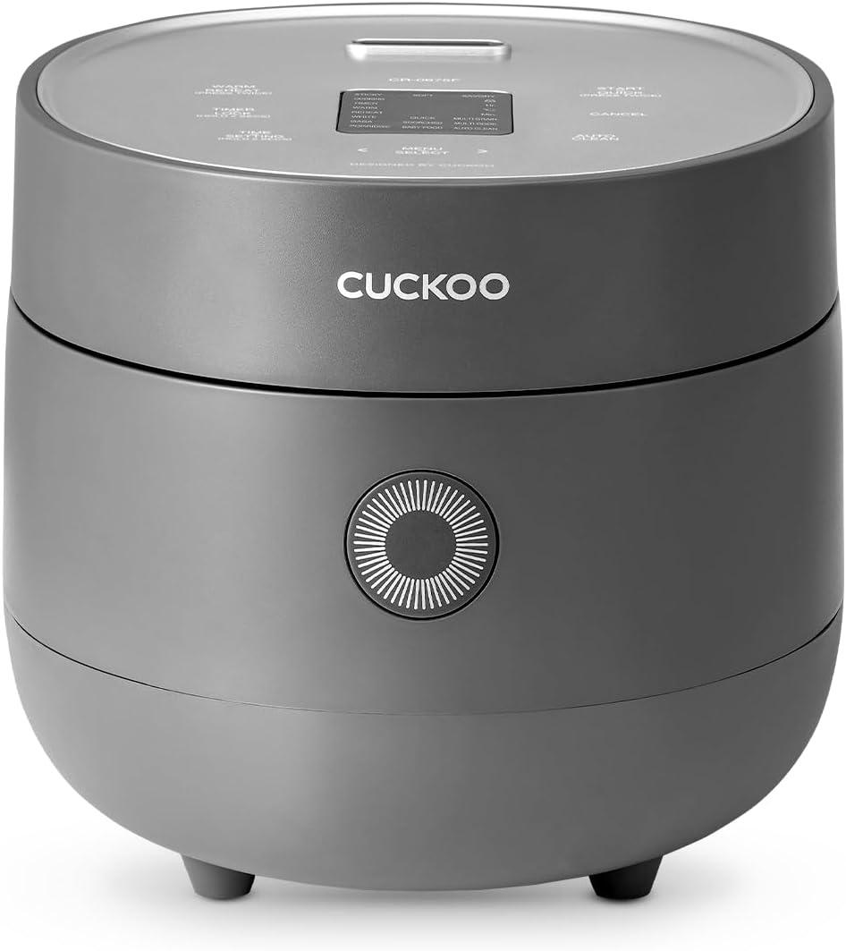 CUCKOO Micom Rice Cooker 6-Cup Uncooked / 12-Cup Cooked with Nonstick Inner Pot, Versatile Rice Maker with 9 Menu Options, Fuzzy Logic Technology, Auto Clean, Quick Rice Mode, Gray (CR-0675FG) CUCKOO Micom Rice Cooker 6-Cup Uncooked / 12-Cup Cooked with Nonstick Inner Pot, Versatile Rice Maker with 9 Menu Options, Fuzzy Logic Technology, Auto Clean, Quick Rice Mode, Gray (CR-0675FG)