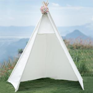 86" H Larger Teepee Play, Huge Foldable Indoor With Star Light, Large Tall Outdoor Canvas for Adults, 5 Sides Wide Open Front Without Door Flaps, Beach Tent
