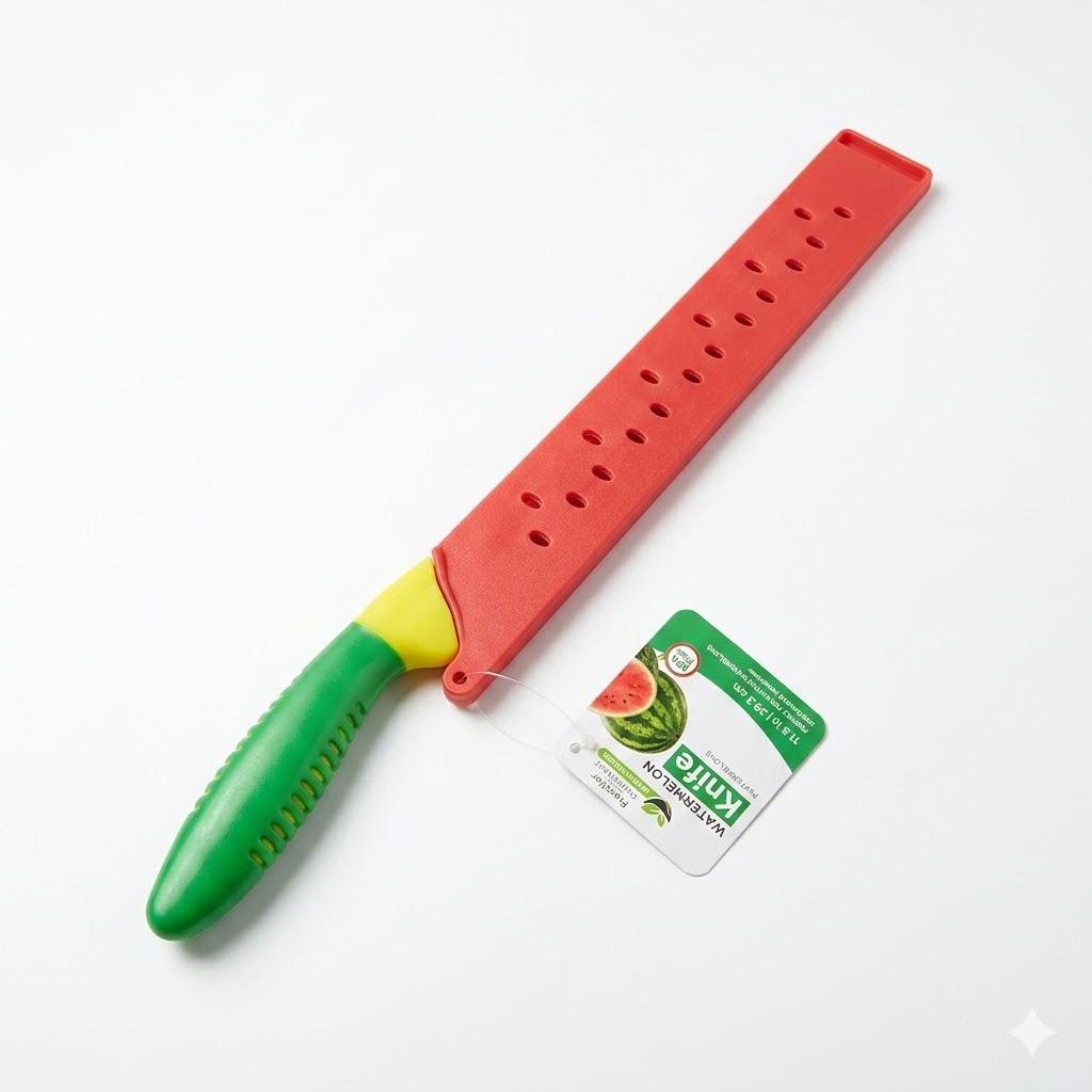 Everyday Watermelon Knife & Blade Cover BPA Free Soft Grip 11.5"