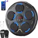 Smart Music Boxing Machine for Home & Kids, Bluetooth Wall Mounted Boxing Trainer with Gloves, Fitness Game for Office & Gym, Gifts for Teen Boys